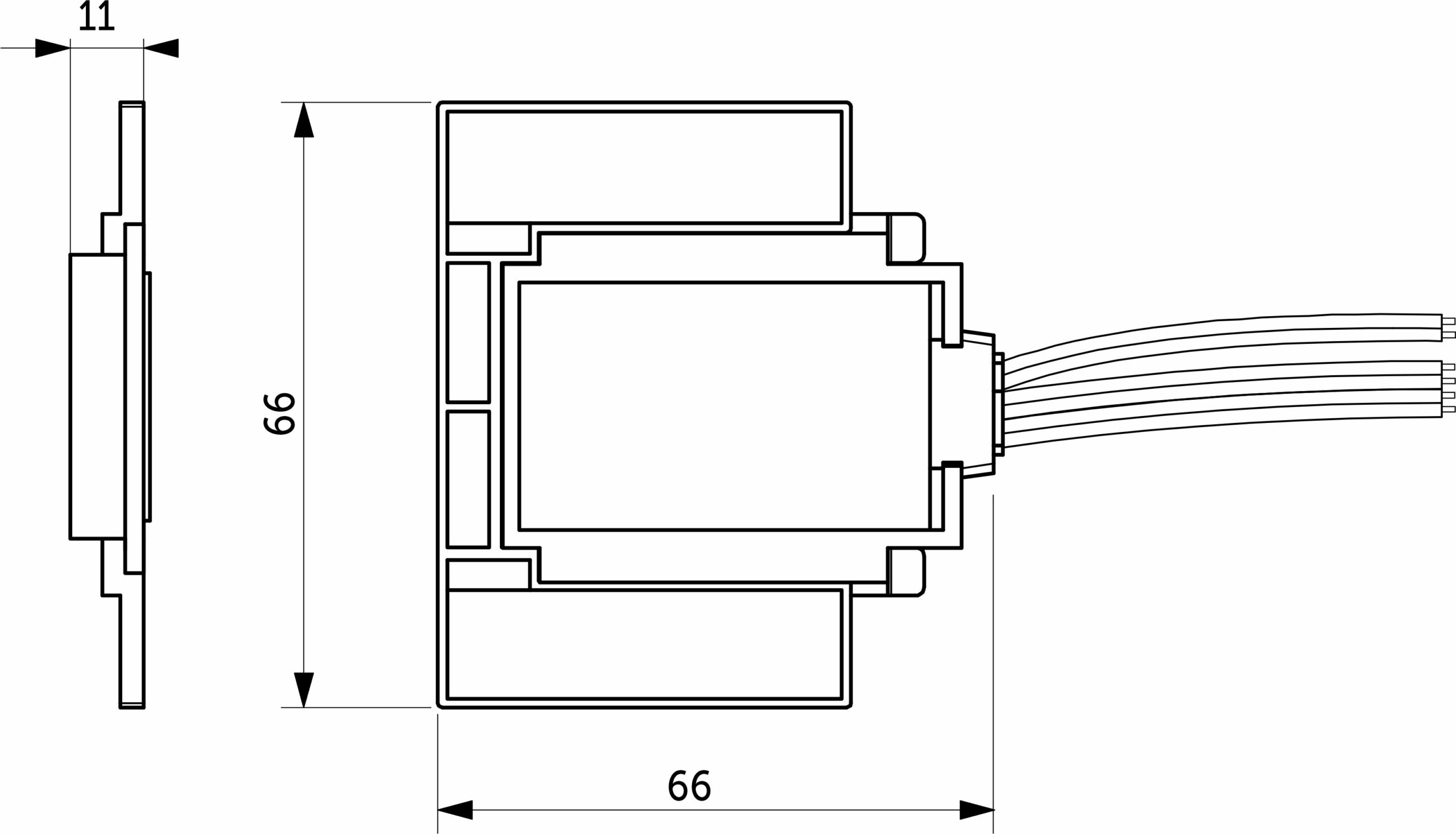 Выключатель сенс, для зеркала, с диммированием и выходом для обогрева зеркала, 12V, 60W, две кнопки