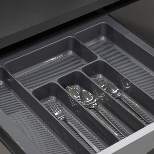 Лоток для столовых приборов 400 LINER 320*430, серый AKS 117220