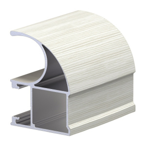 Профиль вертикальный асимметричный Лайт лиственница белая (5400) АВД-ПВАЛЛ 1395