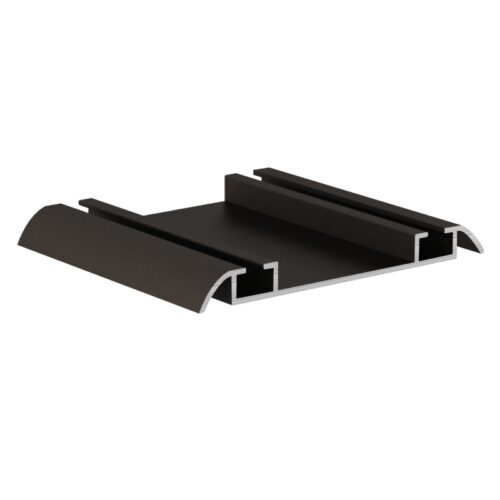 Направляющая низ АВД-0711 Ral 9005 черный матовый 1 метр 1566