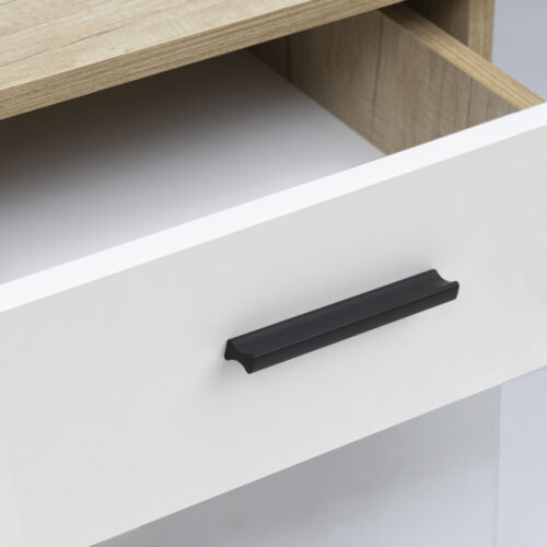 Ручка меб. скоба алюм. SERENE 64/87 черный матовый, AKS 112973