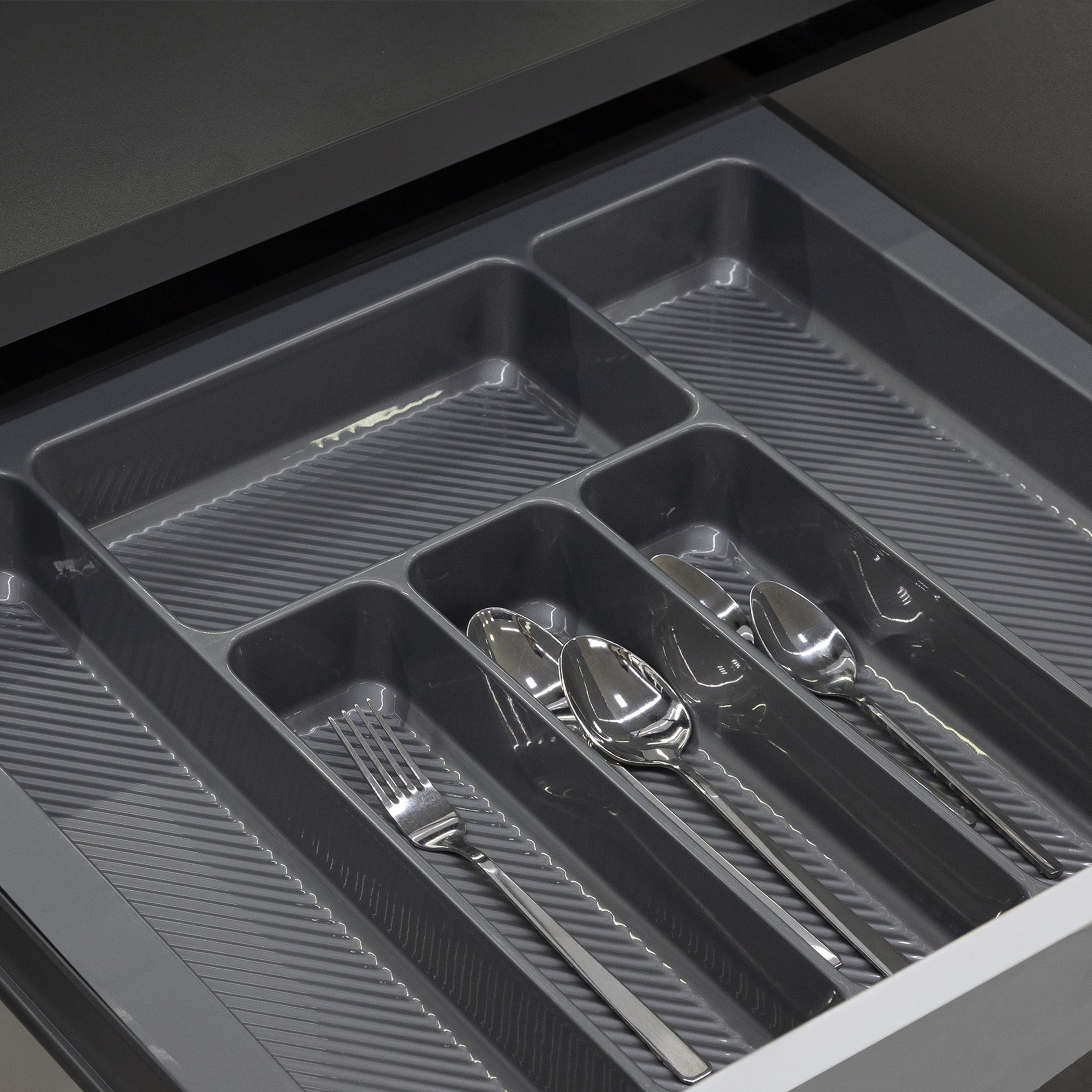 Лоток для столовых приборов 600 LINER 540*430, серый AKS 117224