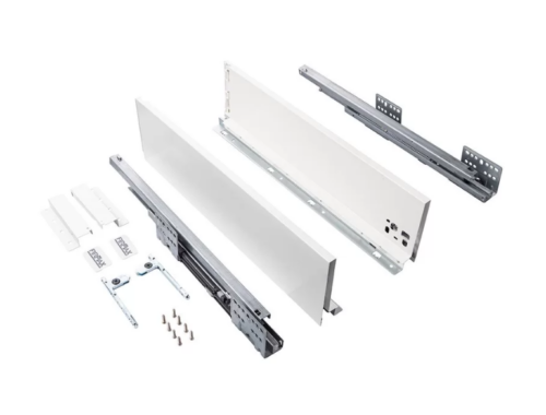 Комплект ящика Firmax Smartline, длина 500 мм, высота 199 мм, Push-to-Open, белый FRM0750.007/199P