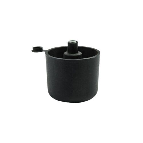 Опора меб. пласт. WPJA-22 h44 регул. черный AKS (американка) 29144