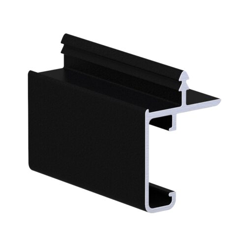 Профиль врез. в верхнюю базу с пазом под светодиод. черный мат. 1 метр ( кратно 2) АВД-4462 41332