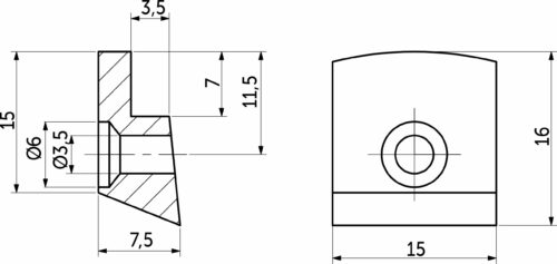 Стеклозажим пластик. белый (1уп.=1тыс.шт) РП 13053
