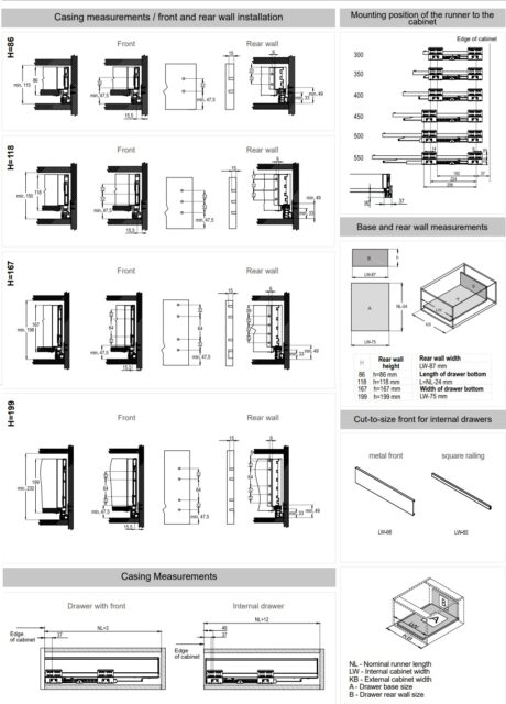 Ультрабокс L-450 H=167 металл лак графит TH03.1172.01.924