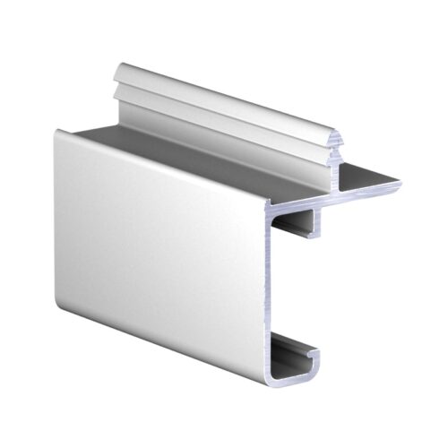 Профиль врезн в верх базу с пазом под светодиод. серебро анод. 1 метр АВД-4462 (кратно 2 мет) 1616