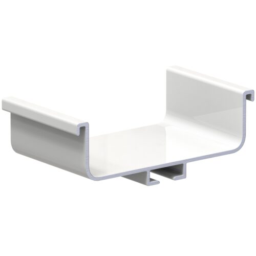 Профиль средний на нижнюю базу С-образн, белый мат.9016 АВД-4466 1 метр 1334