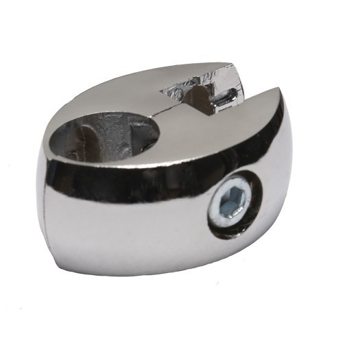 Соединитель стекло/плита к трубе d25 (550) одинарный (с вкладышами), вакуумное хром AKS 23199